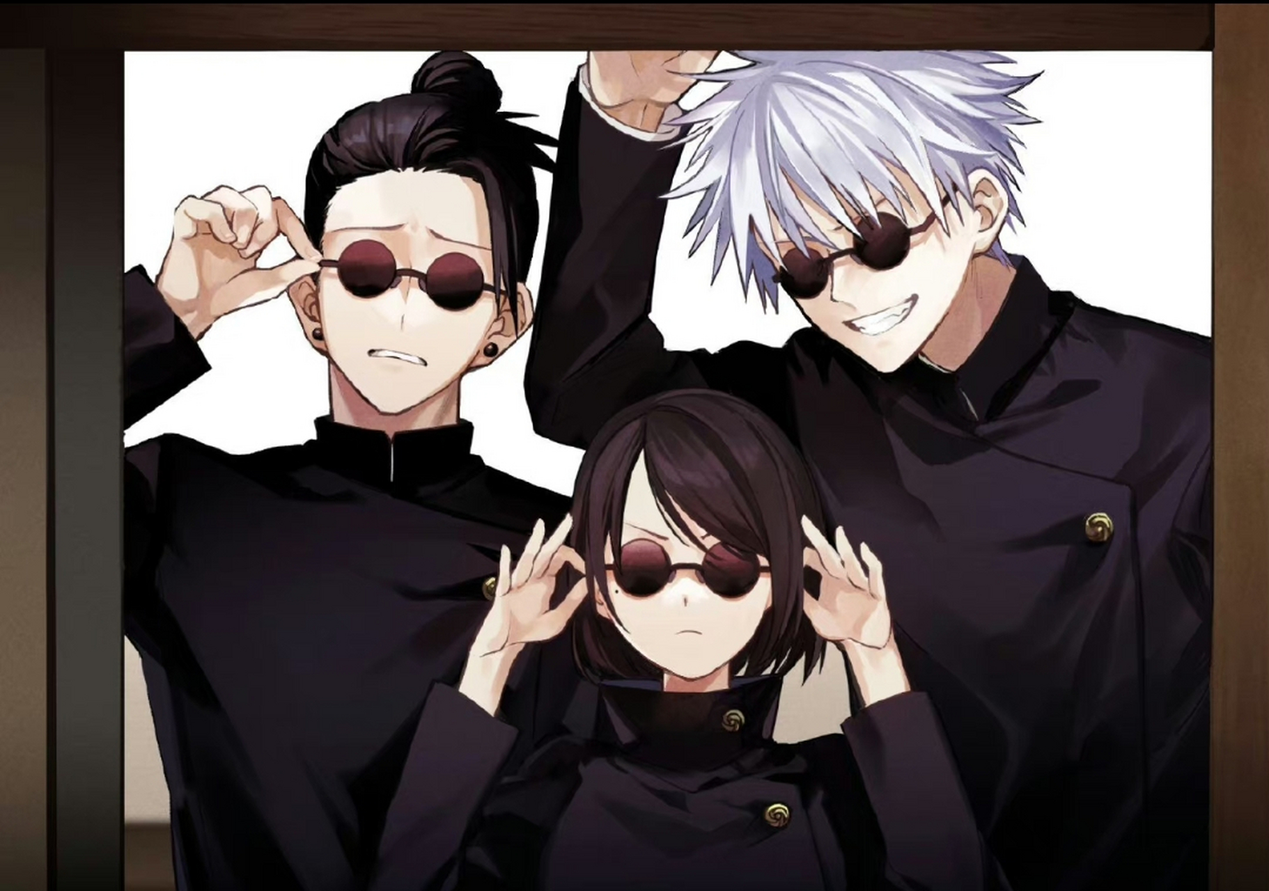 《咒术回战》不管是什么时候高专三人组都是很温馨的