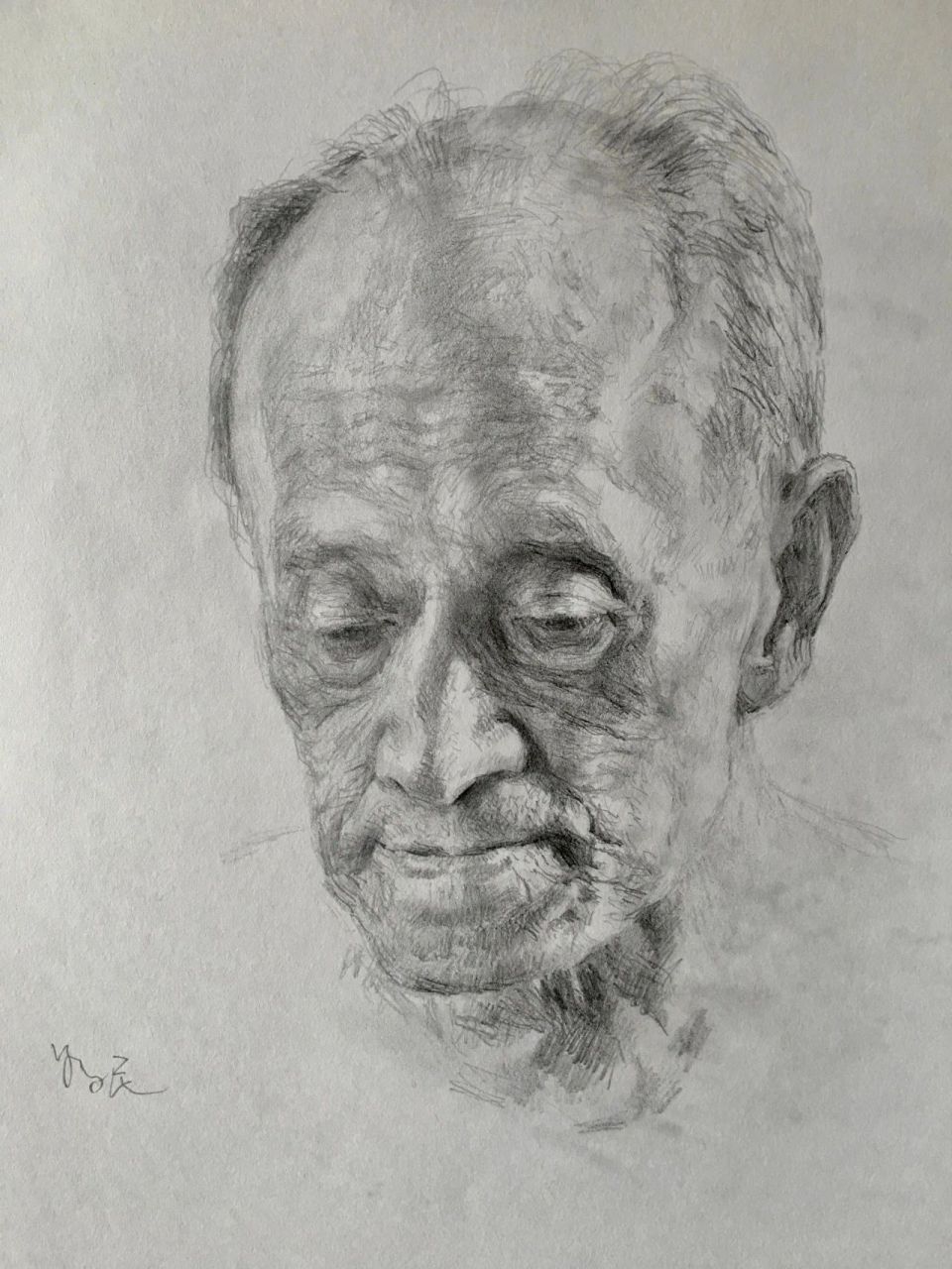 央美教授孙为民——素描头像作品欣赏!