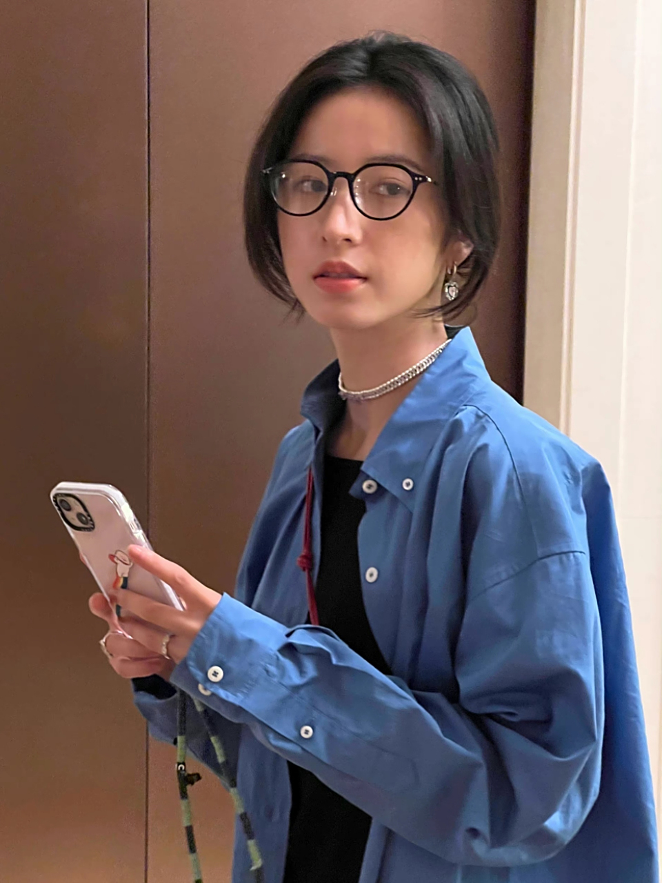 戴眼镜的雨彤宝 #周雨彤