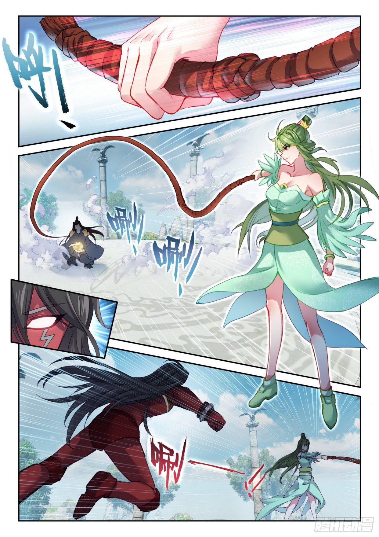 武动乾坤:妖女穆红绫拨云撩雨,林动不为所动:远古密钥比你更香