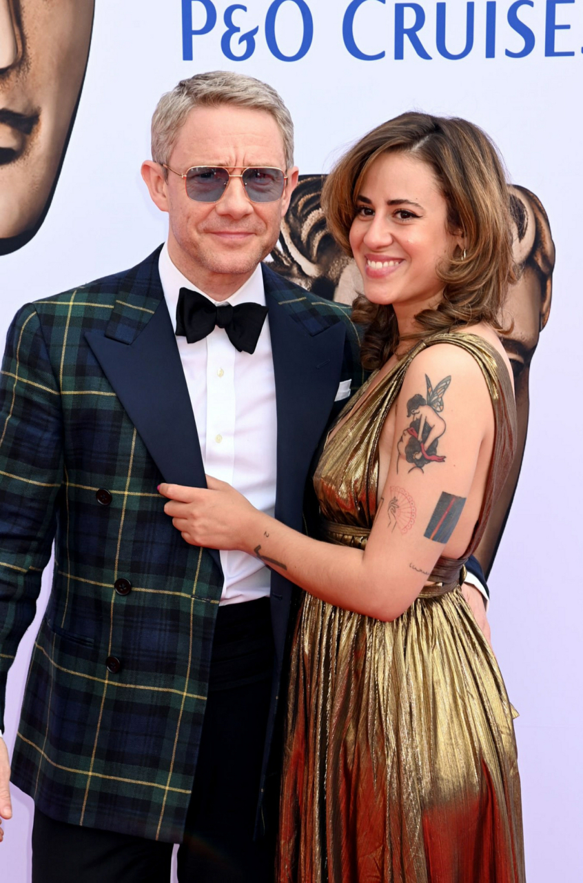 martin freeman携女友rachel mariam亮相2023年bafta英国电视学院奖