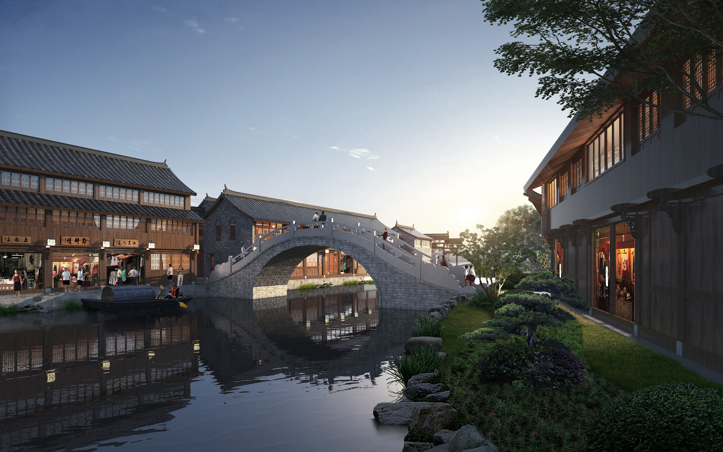 一套古建,中式建筑效果图