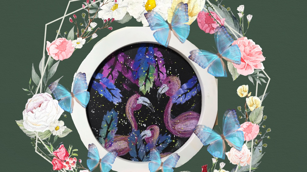 儿童亲子美术《火烈鸟》一起走进梦幻火烈鸟世界