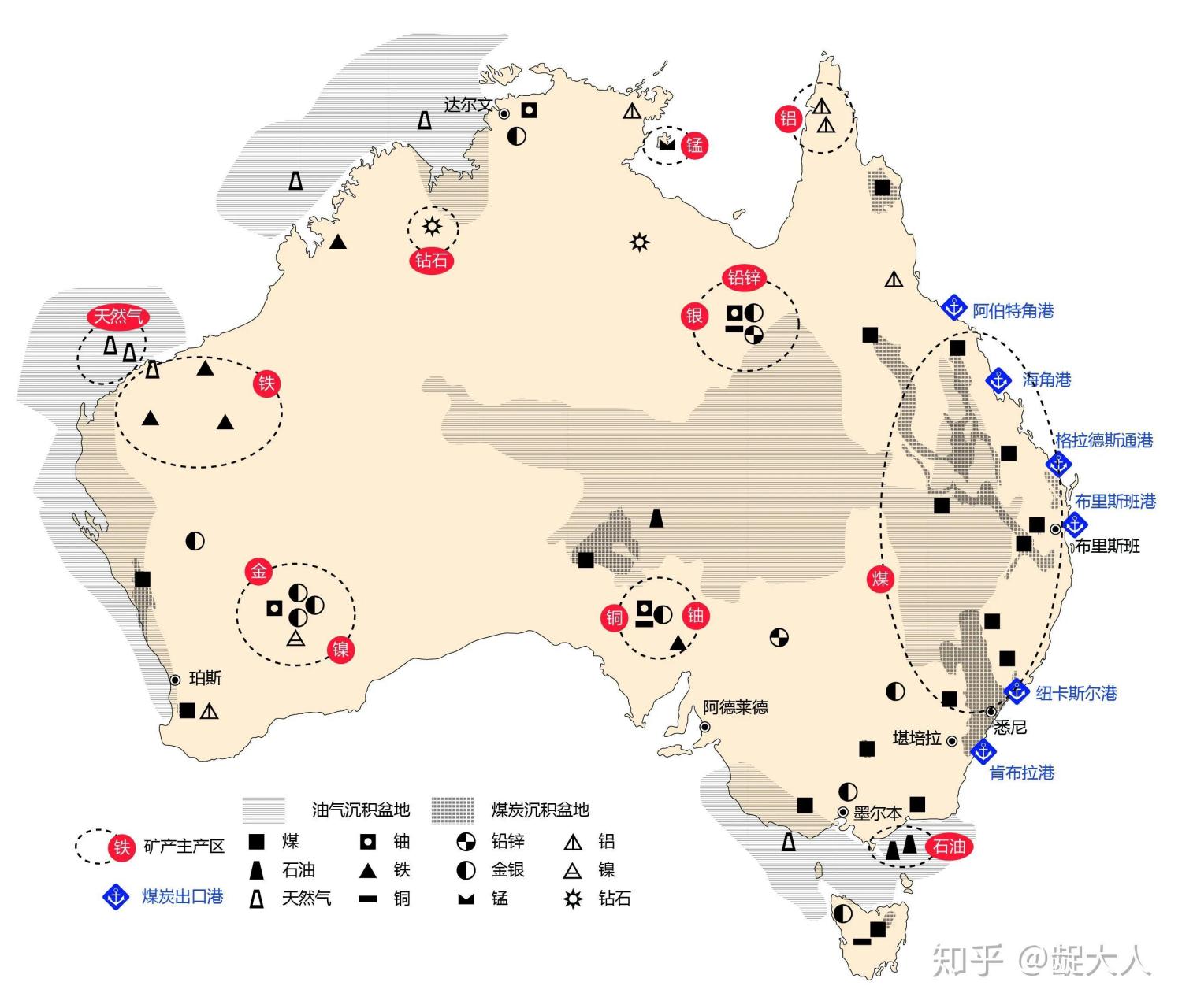 世界煤炭分布地区地图图片