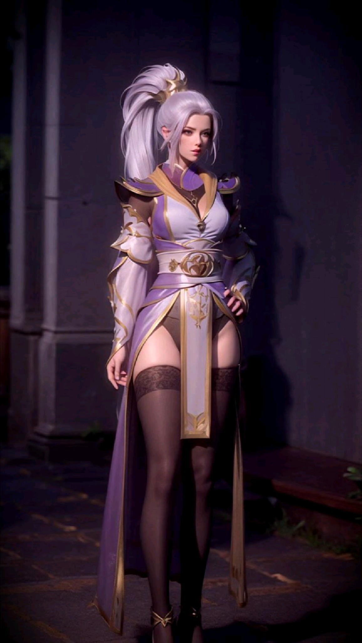 [国漫壁纸]斗破韩月这样的黑丝学姐谁不喜欢呢?