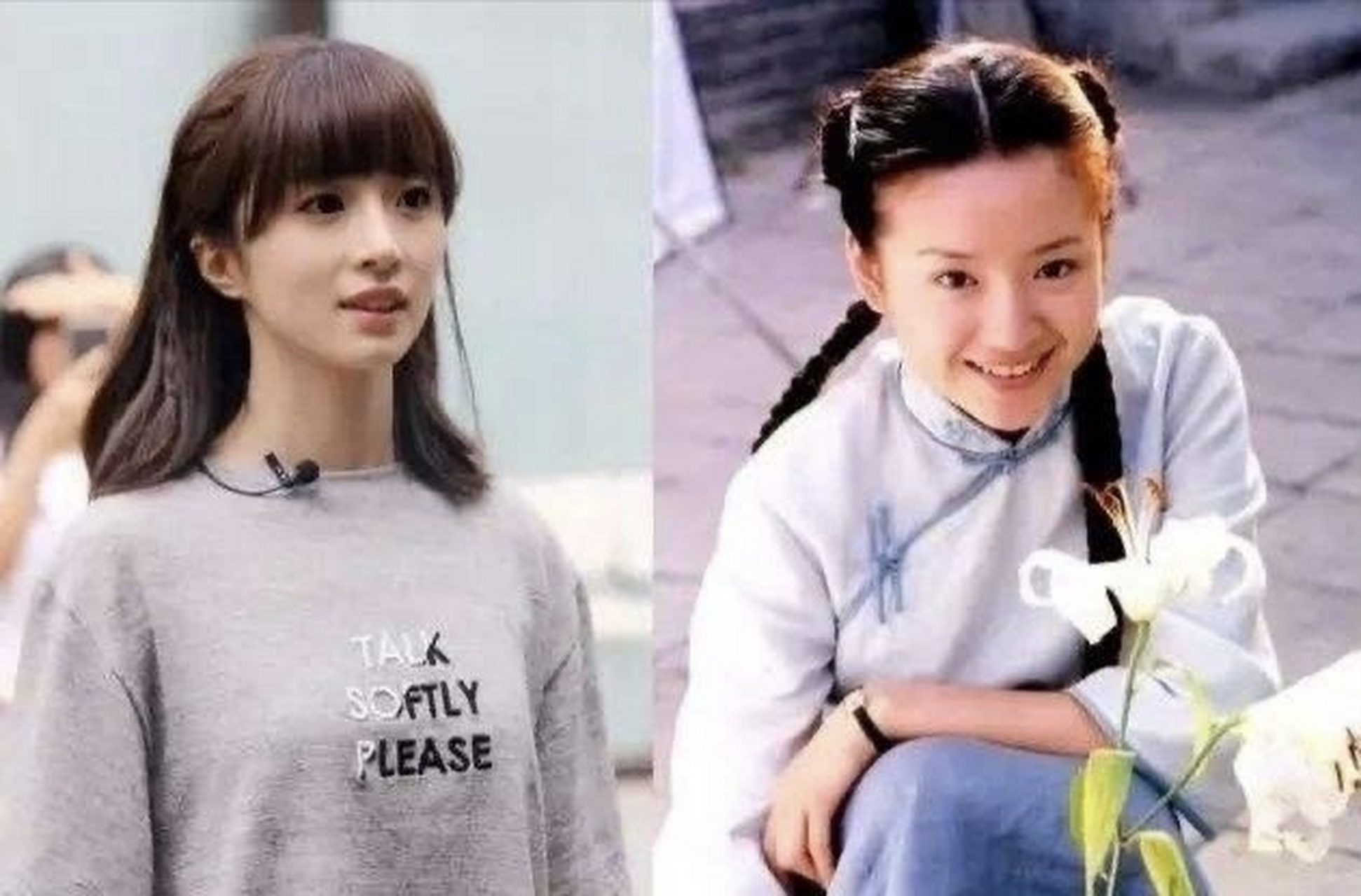 感觉胡冰卿跟董洁是同一类型的长相 有些角度真的好像