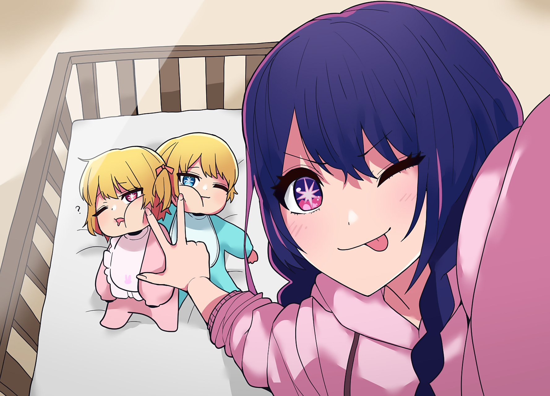 画师:変な人間,星野一家#二次元美图# #我爱二次元# #我推的孩子