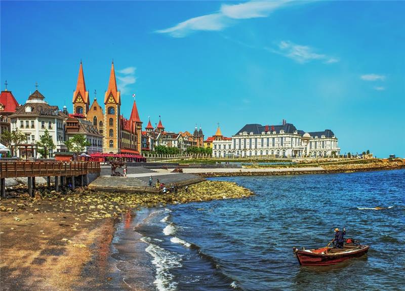 烟台海昌渔人码头:海与天的浪漫邂逅