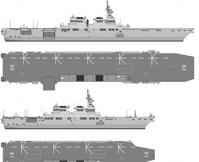 日本大型航母建造计划图片