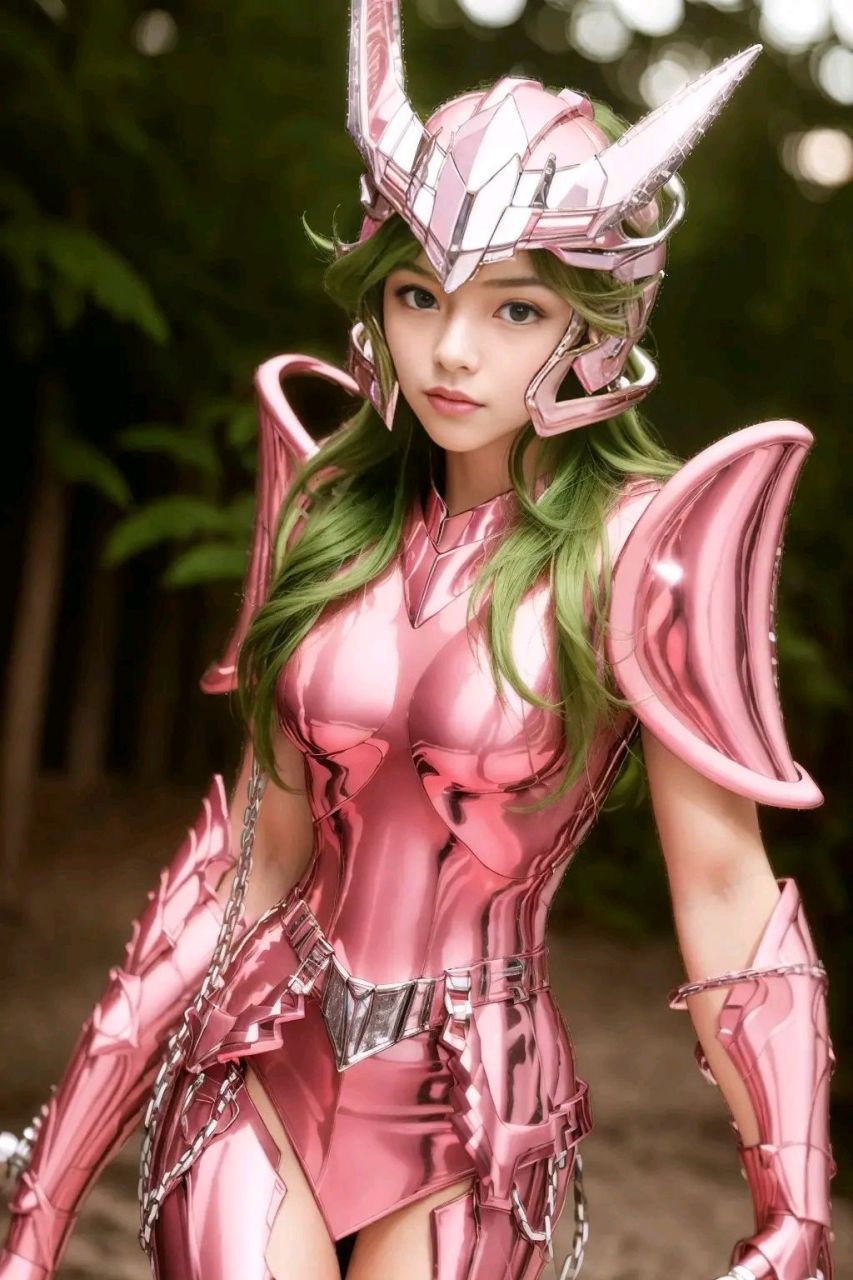 ai创作:女版仙女座黄金圣衣,在新版的《黄金十二宫》里阿瞬就是女生