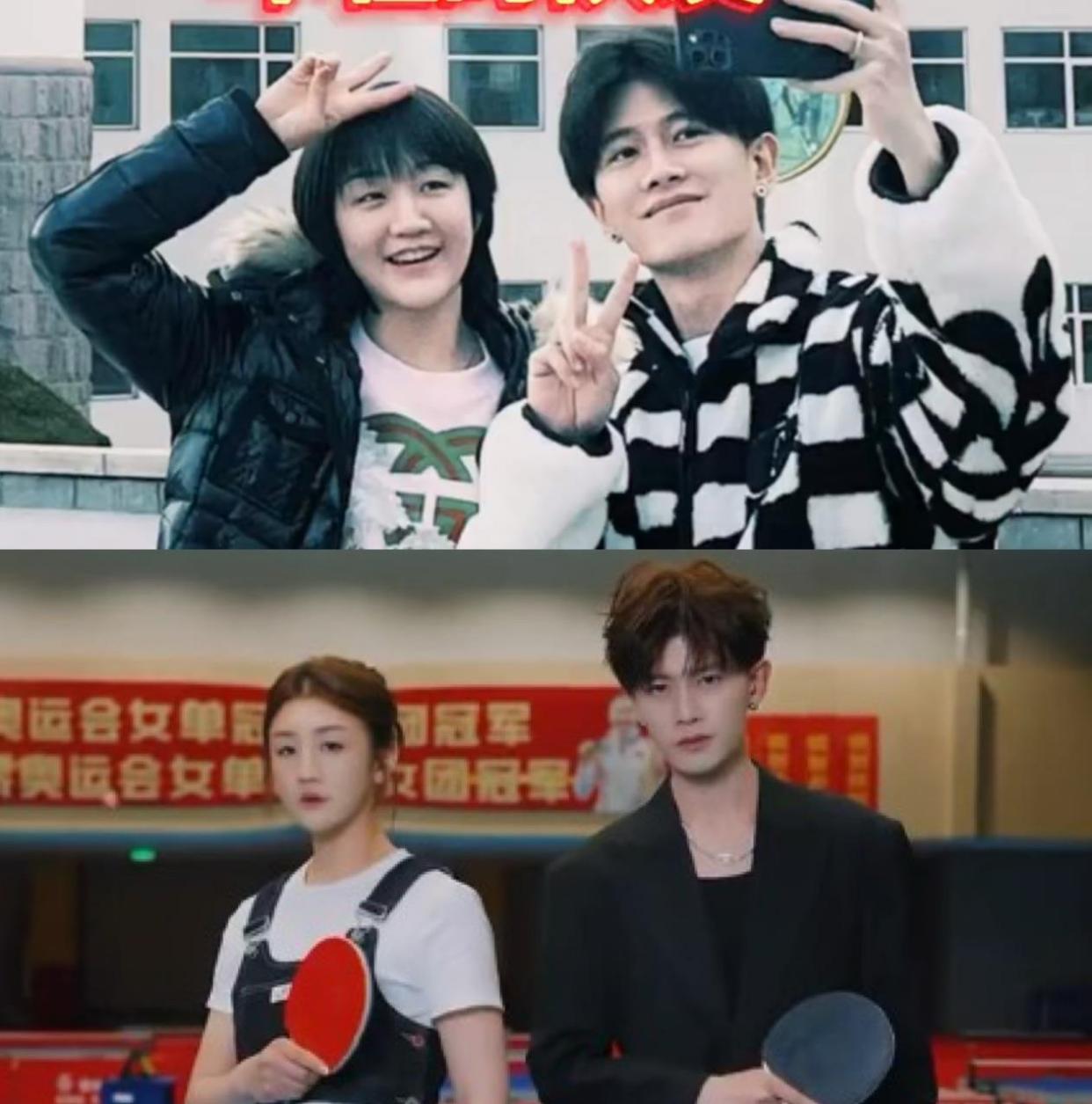 陈梦任嘉伦同框,一个绝美,一个姨味满满,运动瘦和饿瘦差别明显