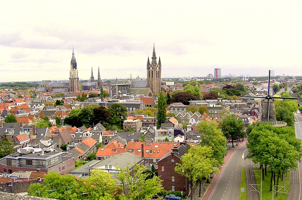 光景美图分享78:代尔夫特(荷兰)运河畔古老又美丽的蓝陶小城