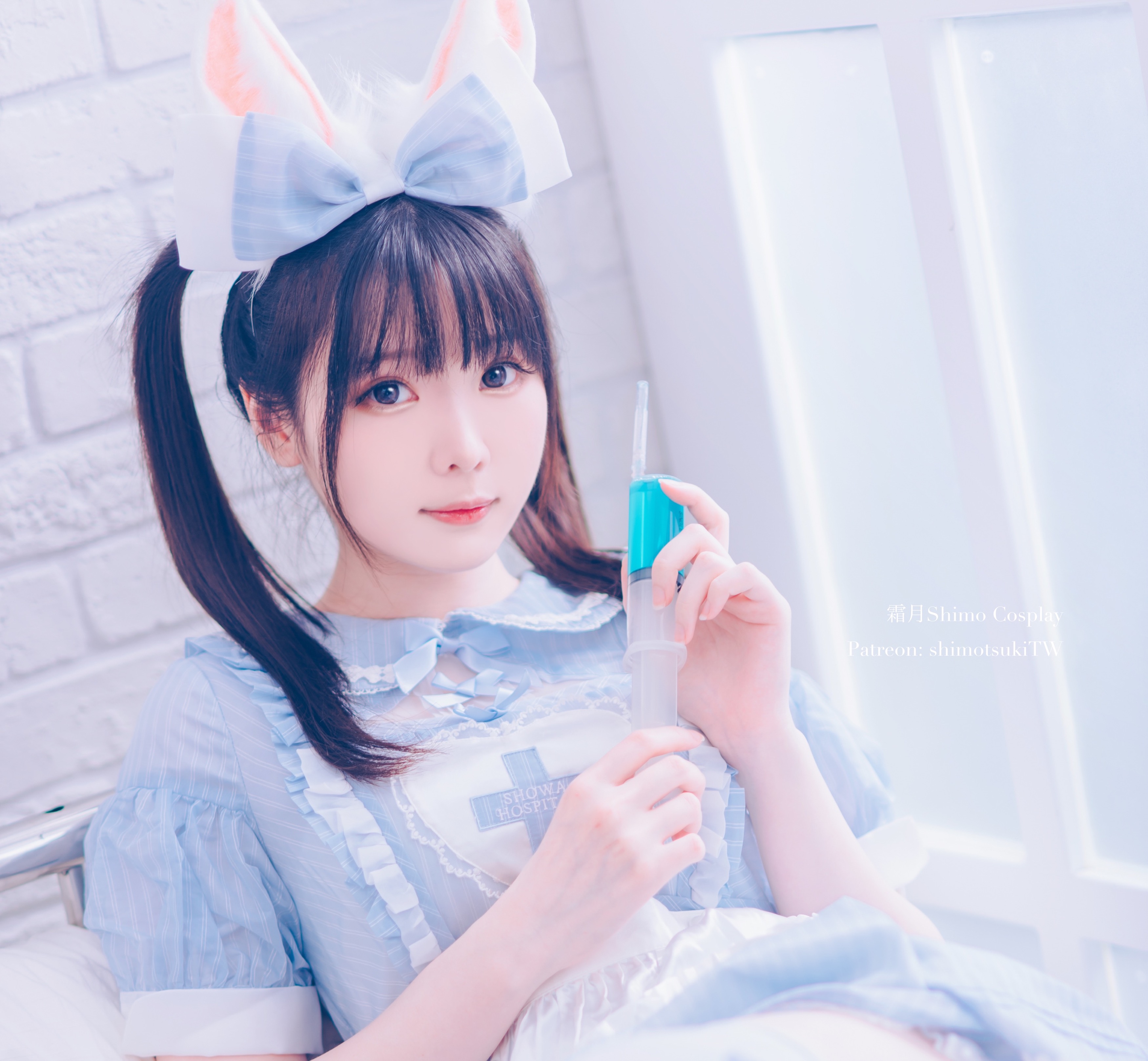 cosplay欣赏丨女仆裙·蓝色丨霜月shimo