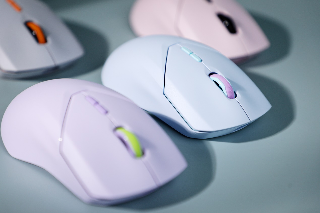 活力多彩轻量化 雷柏vt9pro双模无线游戏鼠标彩色版图赏