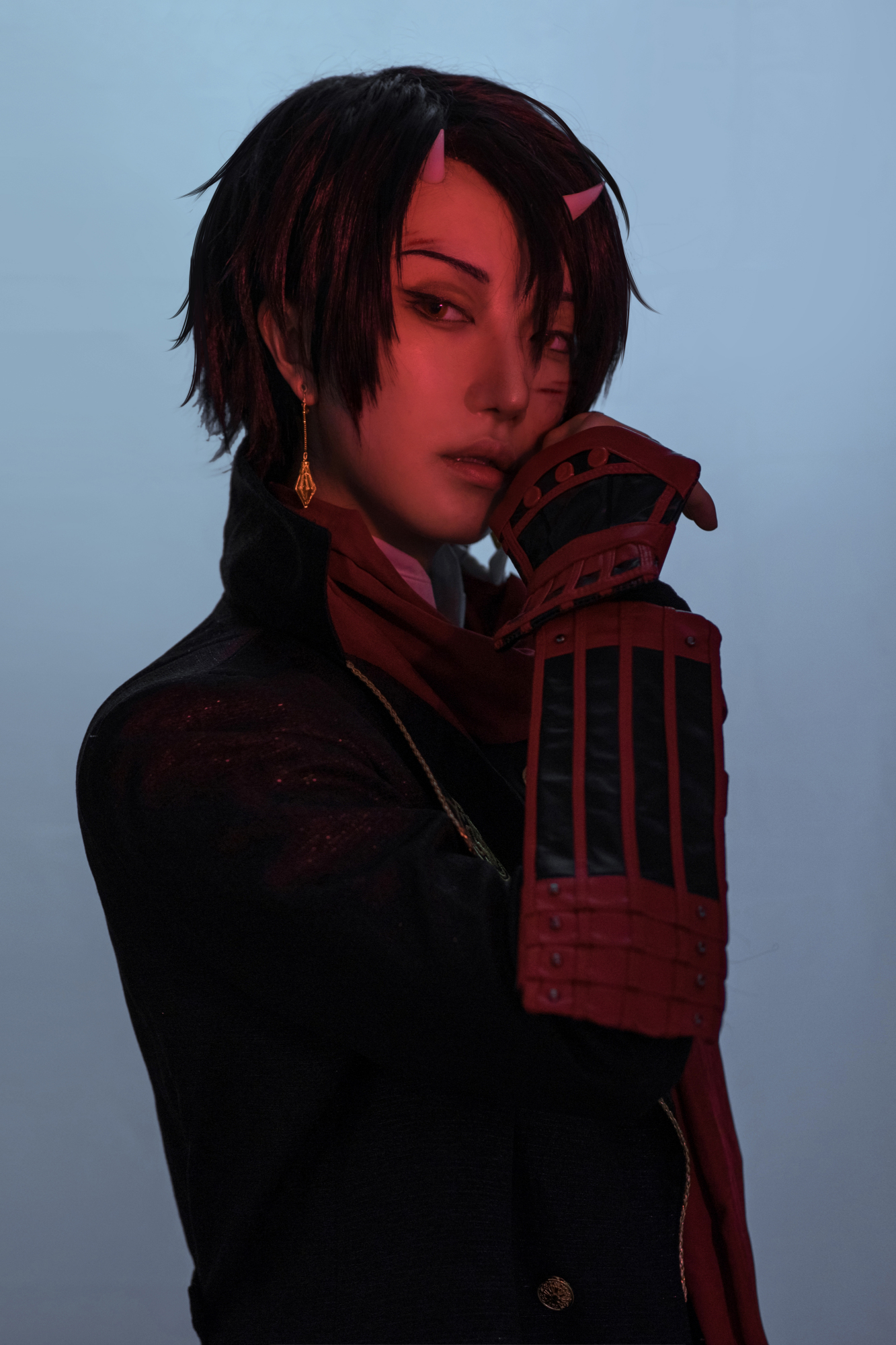 《刀剑乱舞》加州清光cosplay,暗堕版的清光有没有帅到你