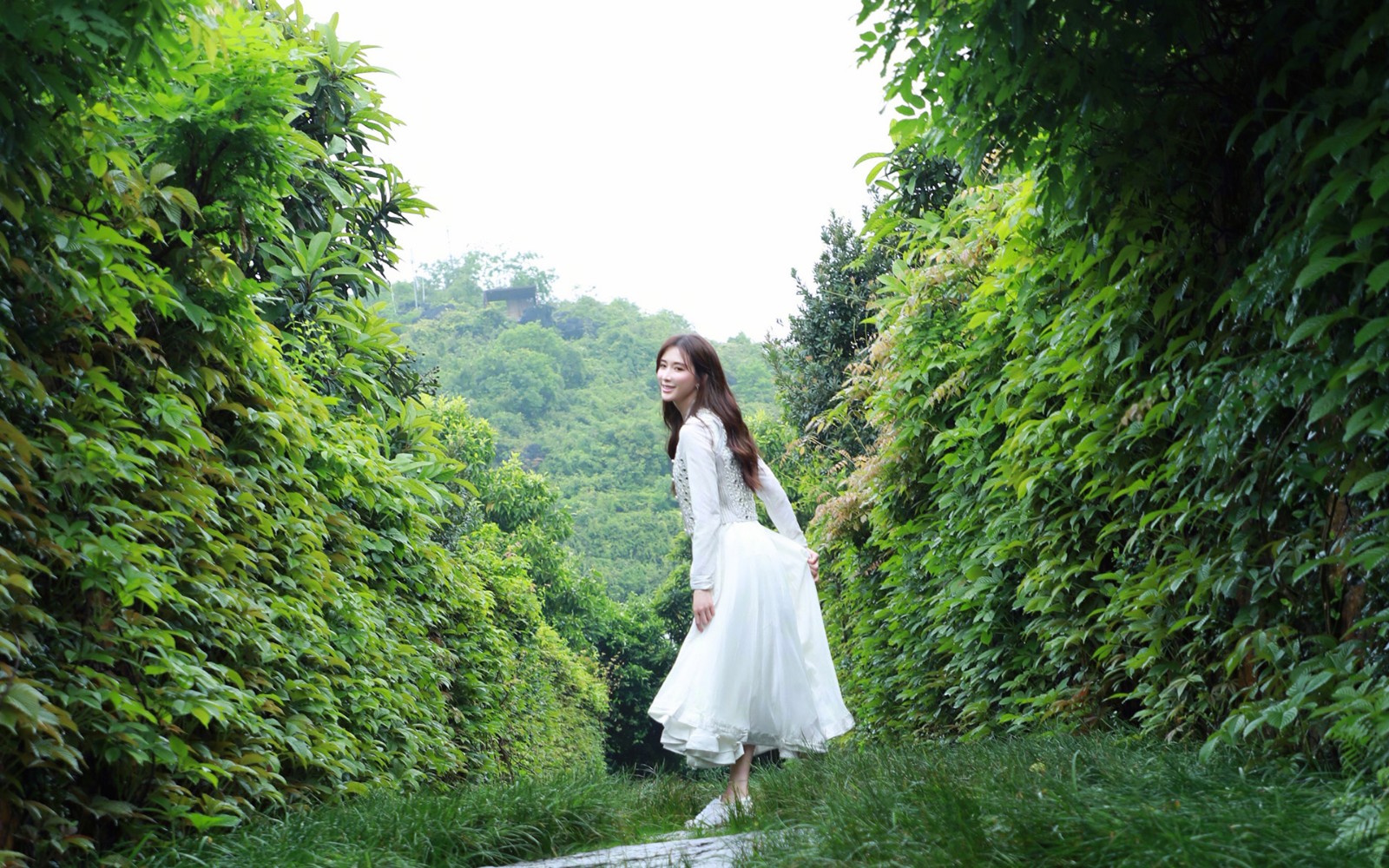 林志玲少女感简约气质淡雅唯美