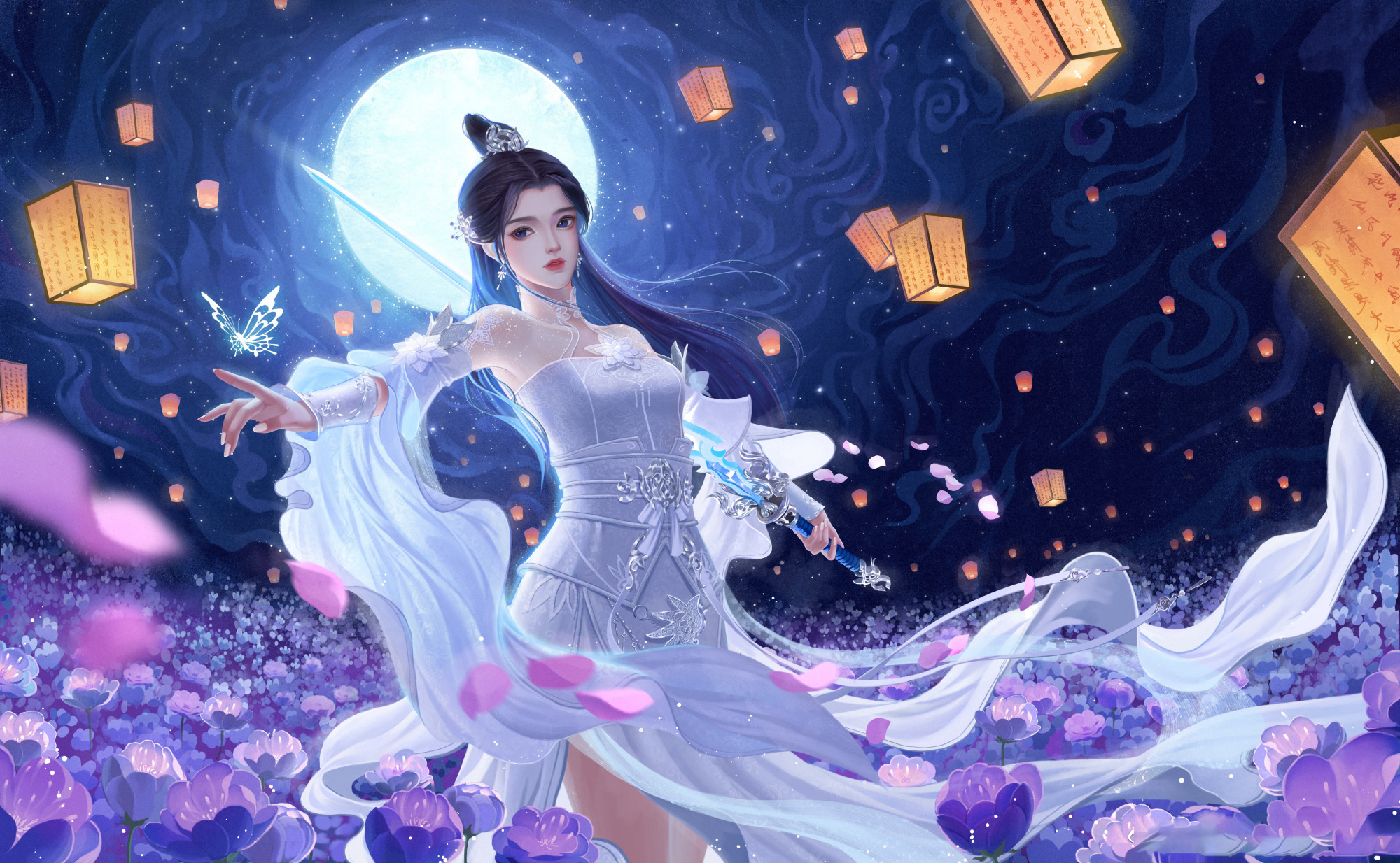 高清古风桌面壁纸,一人一骑,逍遥天地