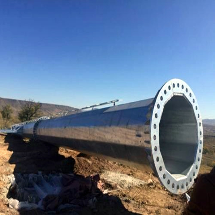 终端电力钢管杆35kv转角耐张杆110-220kv高压输电钢杆