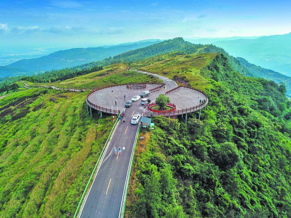 一览众山小,成都金堂的这个观景平台绝了