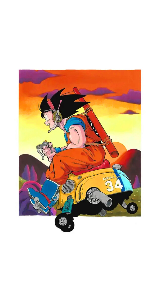 龙珠系列之"童年回忆"主题插画图集!你可还记得小悟空和龟仙人