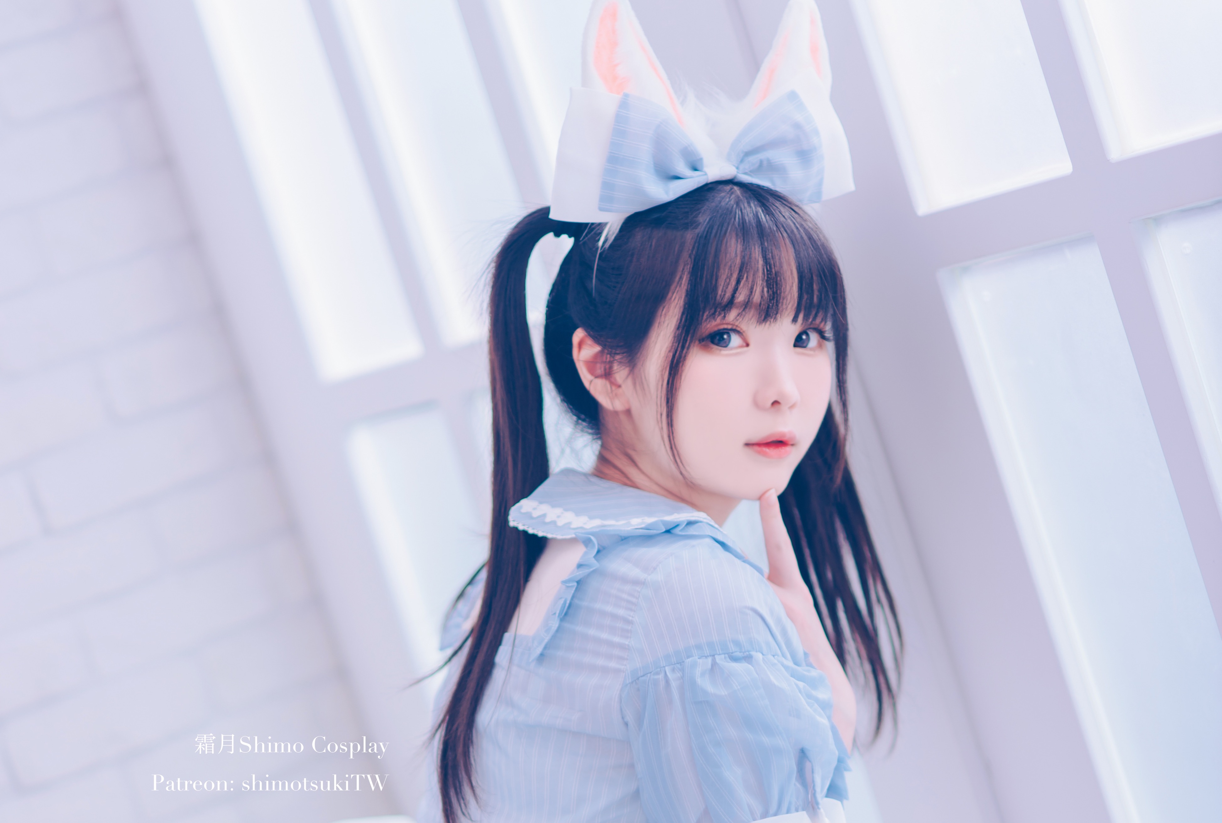 cosplay欣赏丨女仆裙·蓝色丨霜月shimo