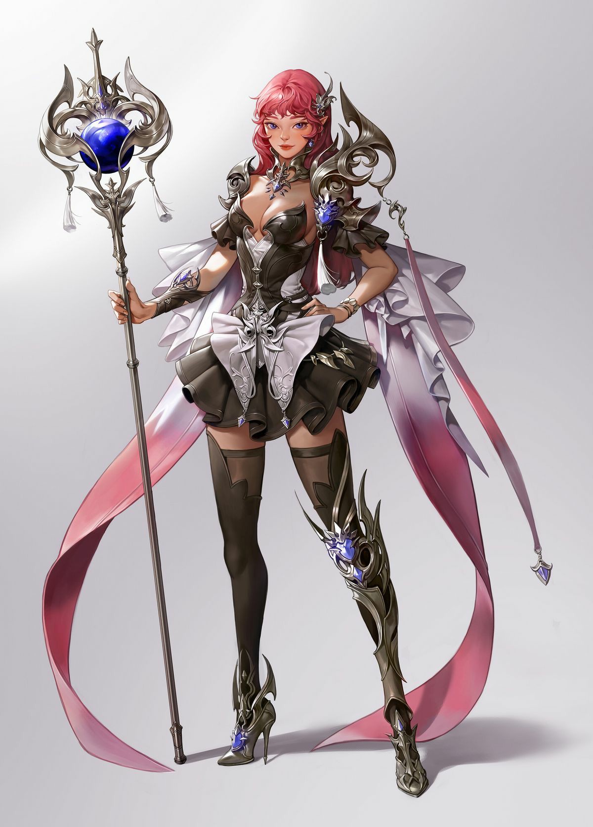 素材-精致的欧式写实风格人物立绘