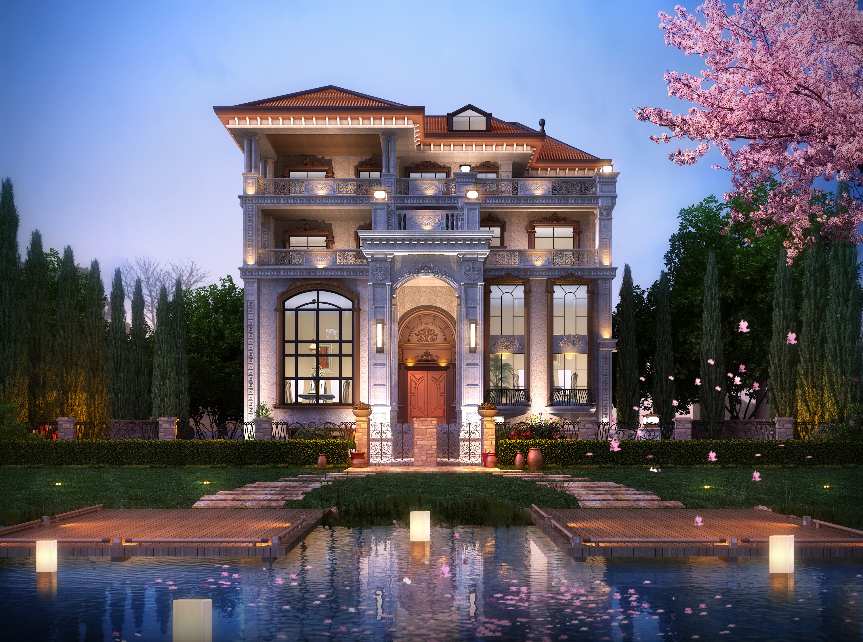 16套农村别墅图纸,欧式现代风新中式放心挑,选到满意的开工大吉