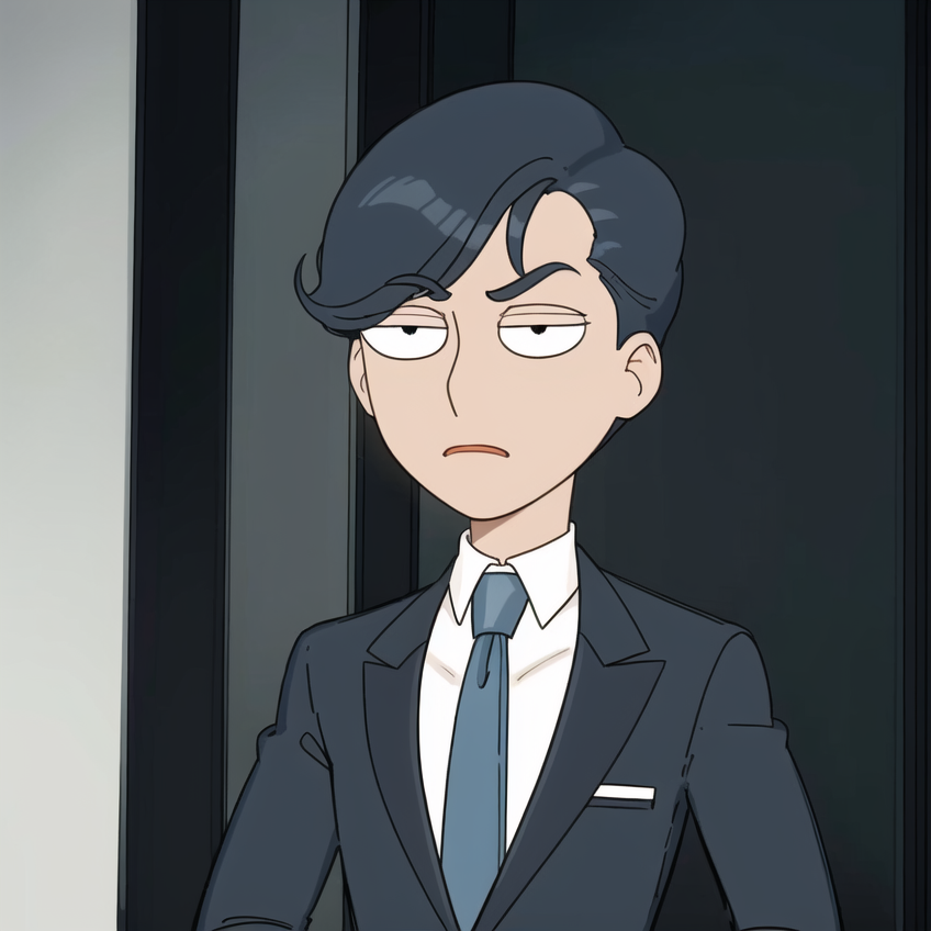 简约画风男生微信头像