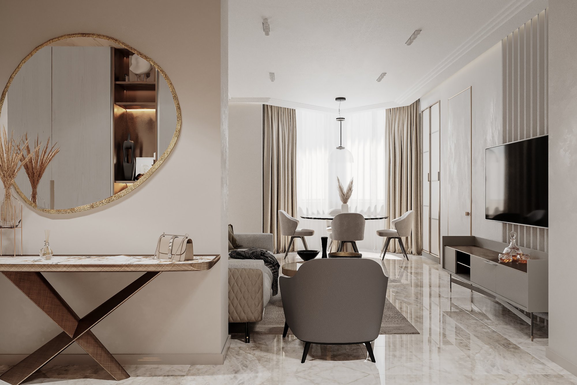 现代轻奢极简,干净简练,优雅高级