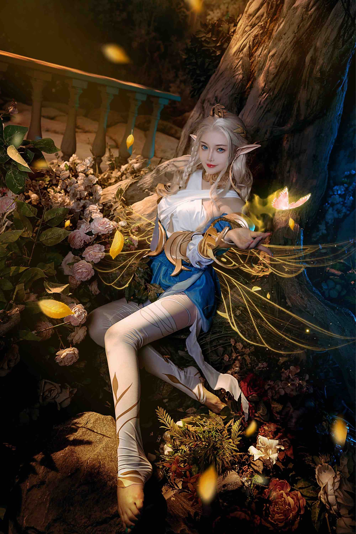 《王者荣耀》王者同人艾琳cos精灵正片经典还原