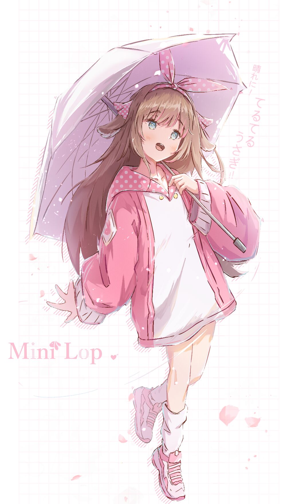 动漫壁纸 粉白系少女 画师 mizuki