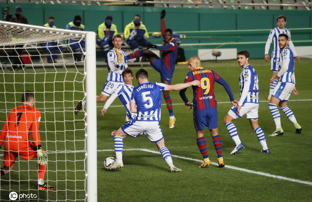 2021西班牙超级杯半决赛首回合:巴塞罗那晋级