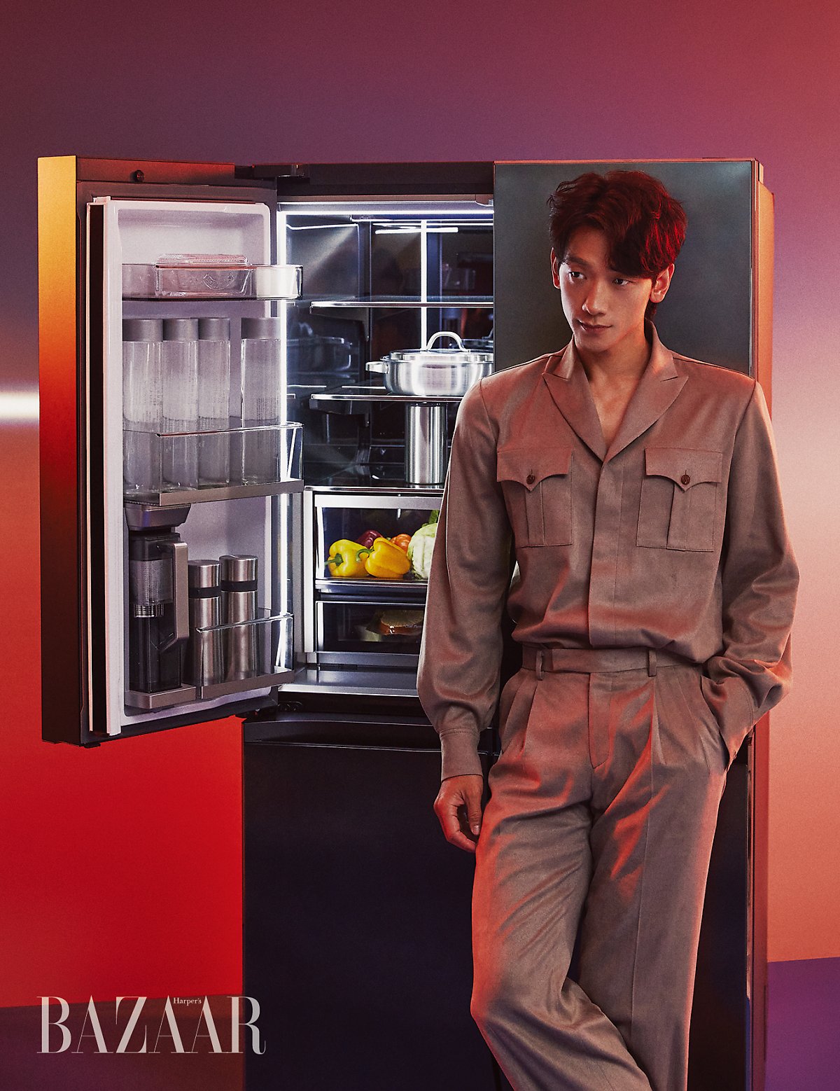 郑智薰 rain没有照明也会发光