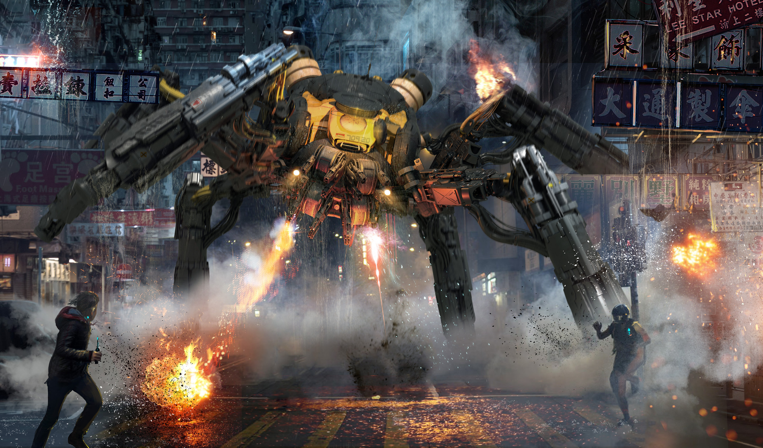 优秀的一组机械机甲插画作品欣赏!造型十分帅气