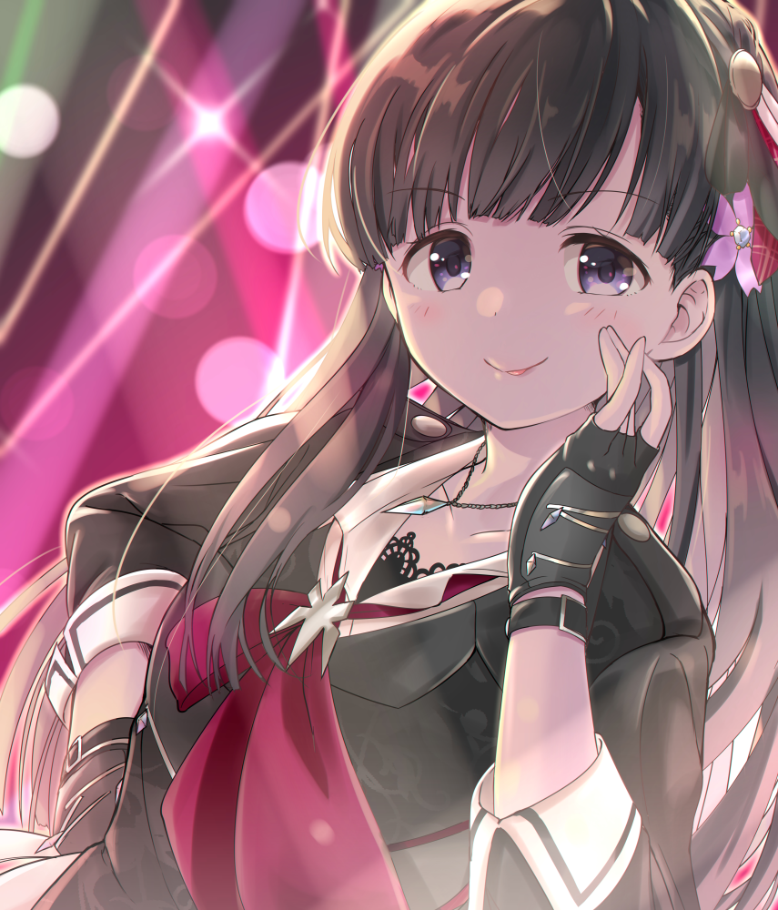 青春偶像少女二次元漫画《灰姑娘女孩》女主"小早川纱枝"的插画