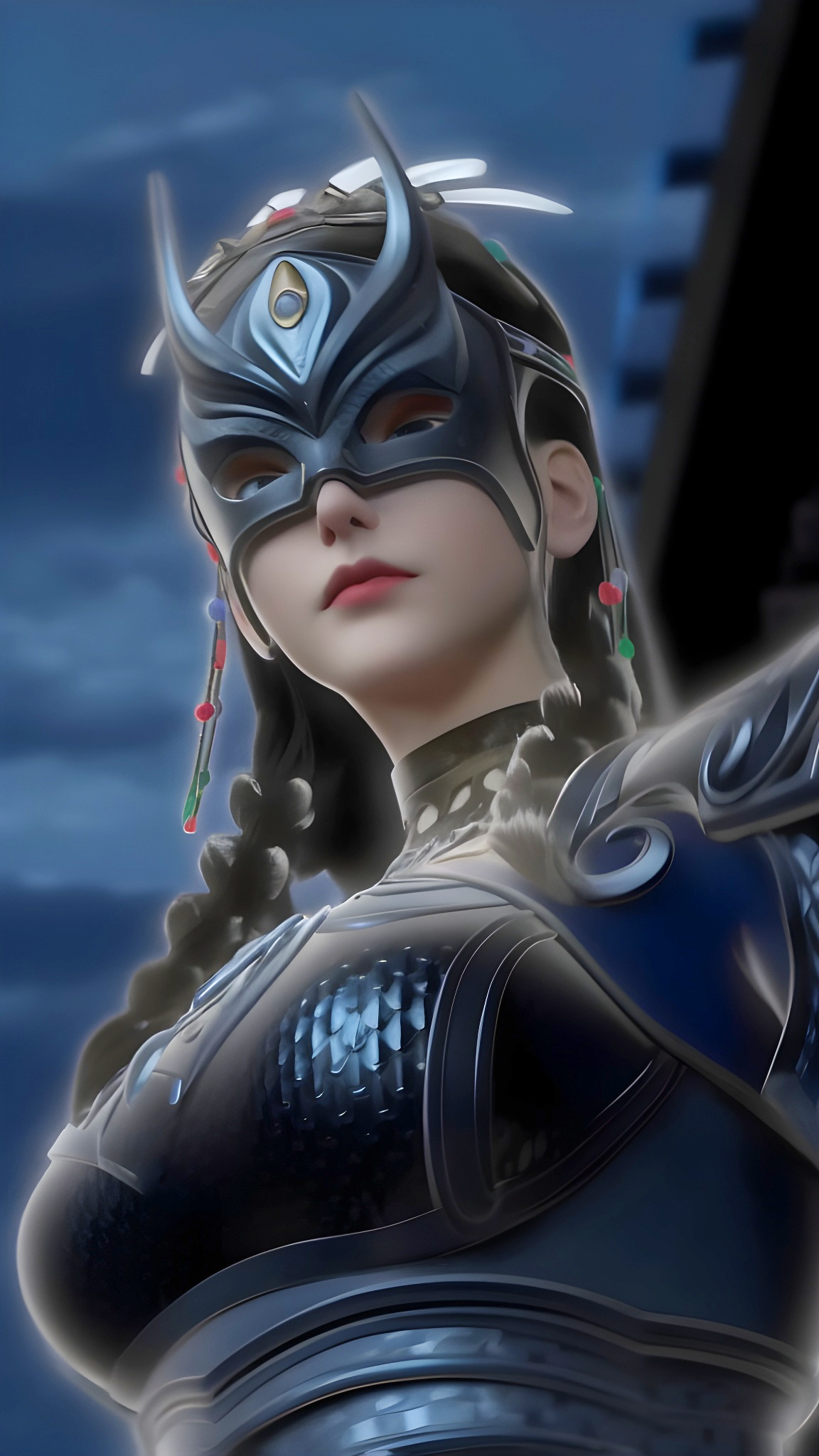 国漫女神|《真阳武神》慕容燕ai精修手机壁纸:完颜乌的弟子