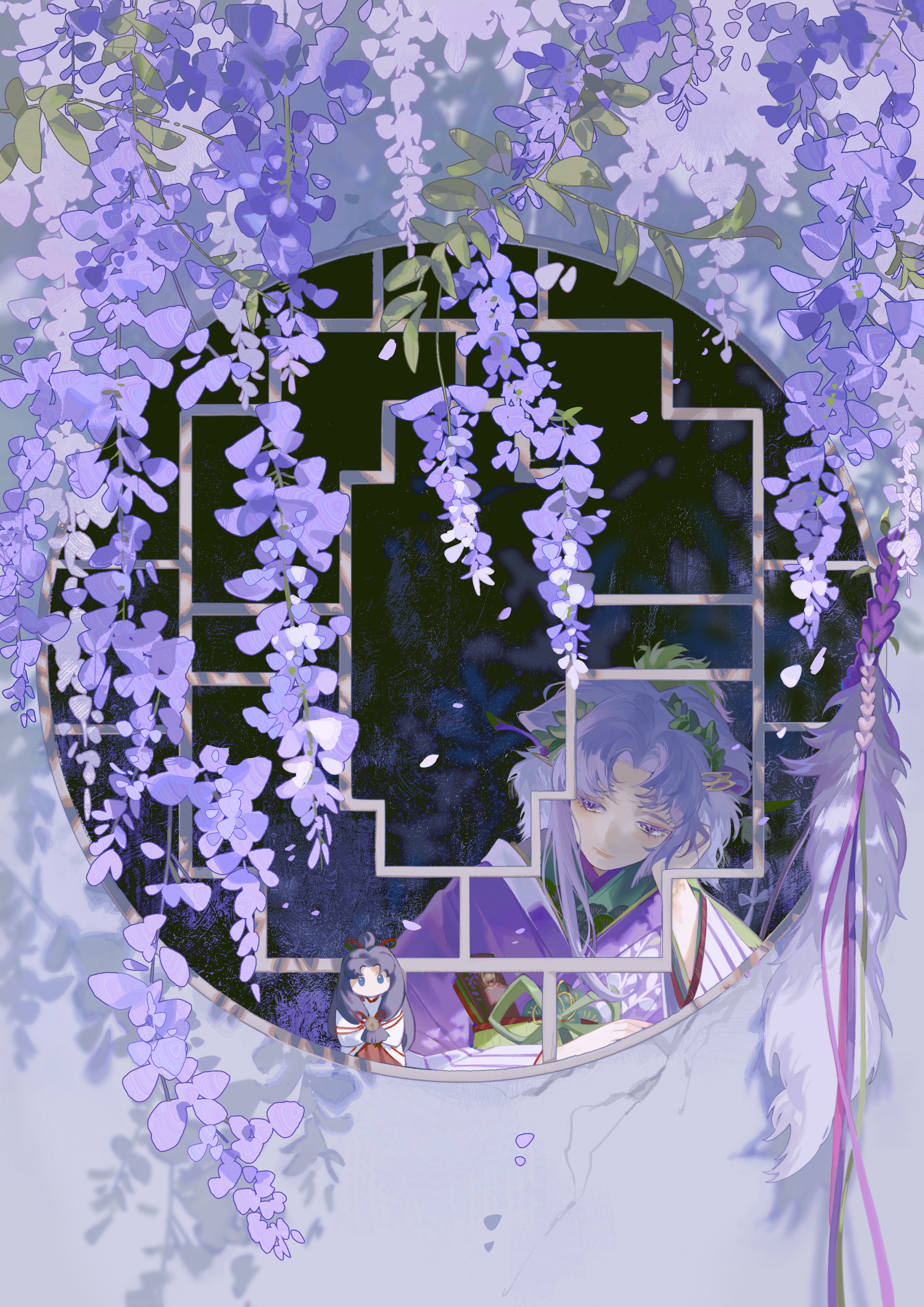 国人插画师"旳"插画作品欣赏!人物造型美型光影运用成熟!