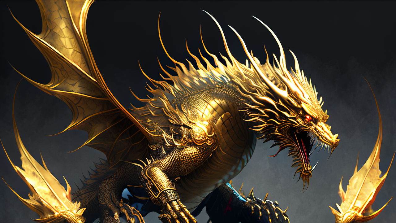 给大家分享ai画龙之作