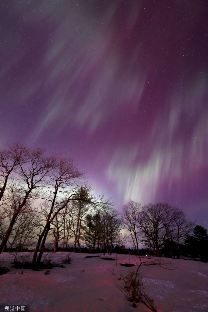 极光降临加拿大多伦多