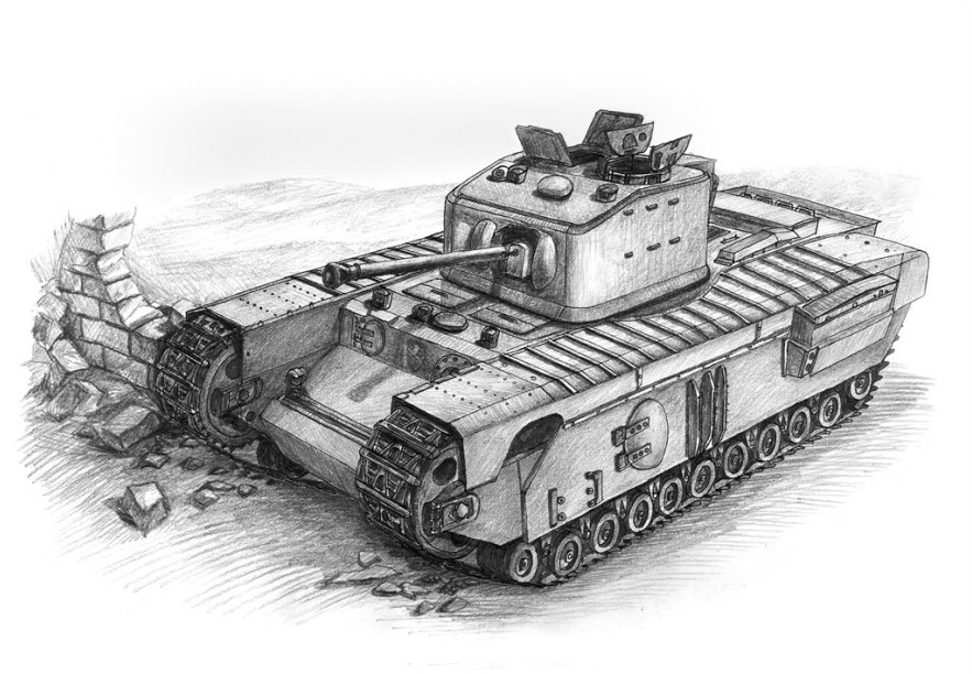 笔尖儿上的"战争机器",手绘二战时期的重火力,大家能认出几个