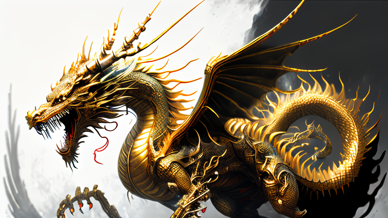 给大家分享ai画龙之作