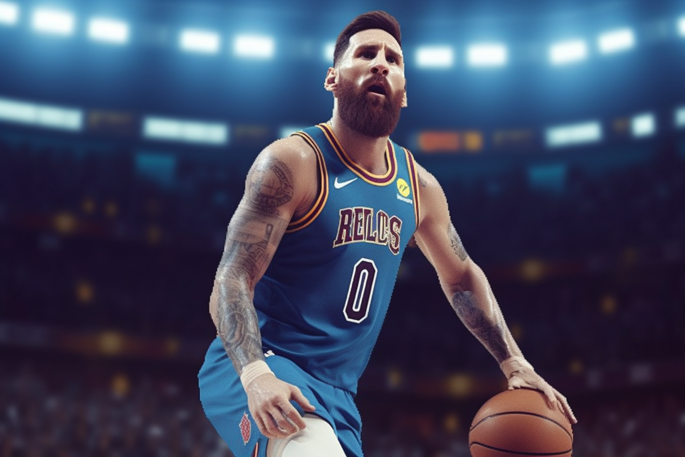 假如梅西是一名篮球运动员:1米69怎么扣篮?1v1能跟谁背打?