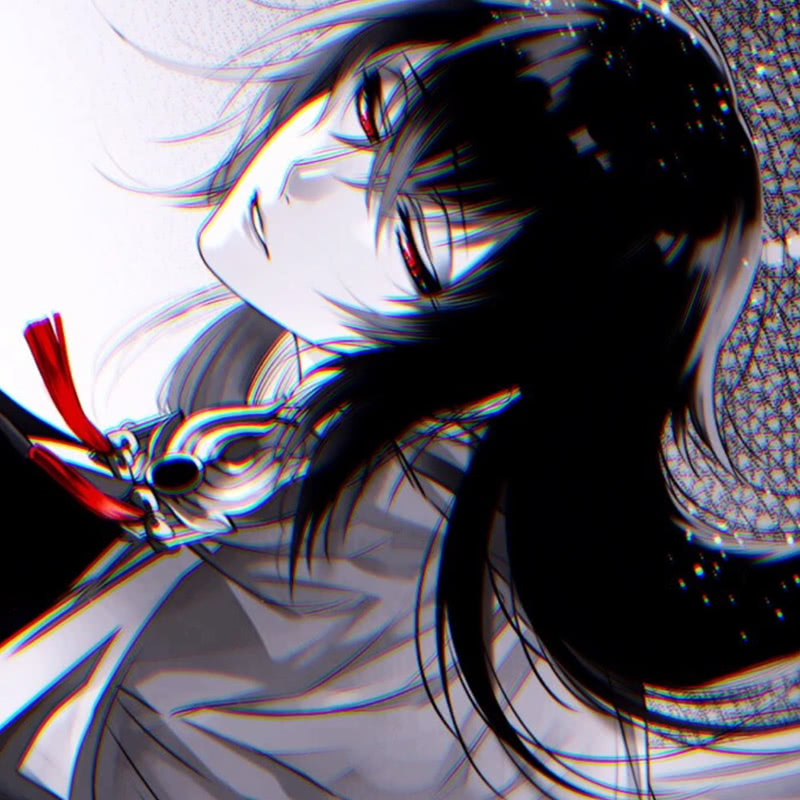 给大家分享一组动漫黑白卡通头像,让我们做黑夜里最酷的主宰!