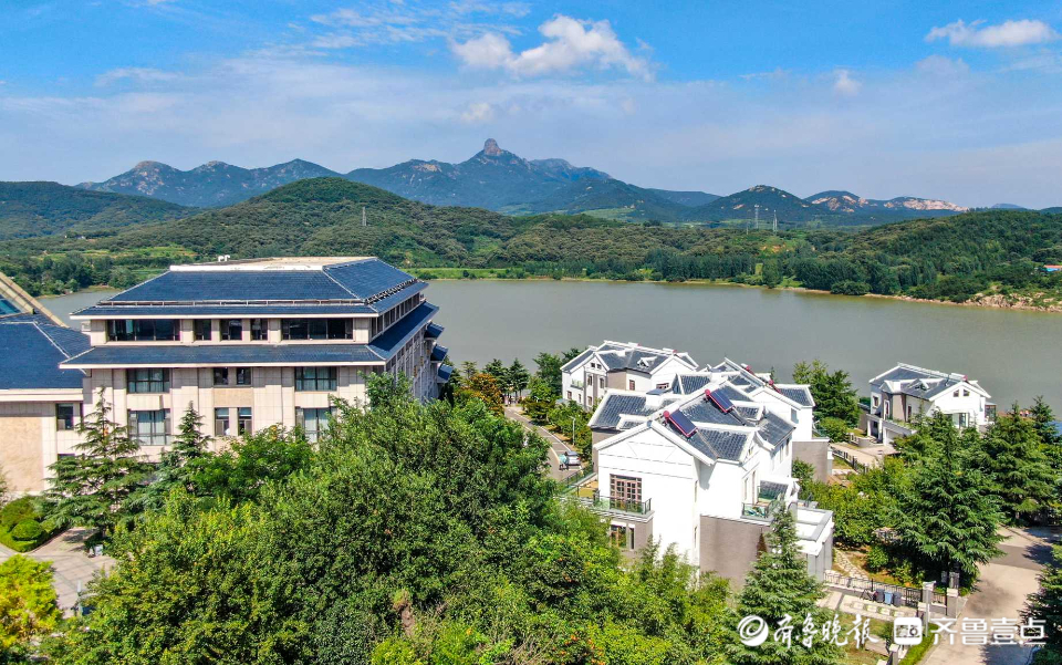 好景山东|颜值爆表!航拍日照松月湖美景如画,宛如世外桃源