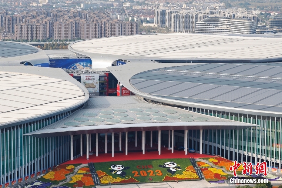 第六届进博会 第六届进博会开幕在即 航拍国家会展中心 上海