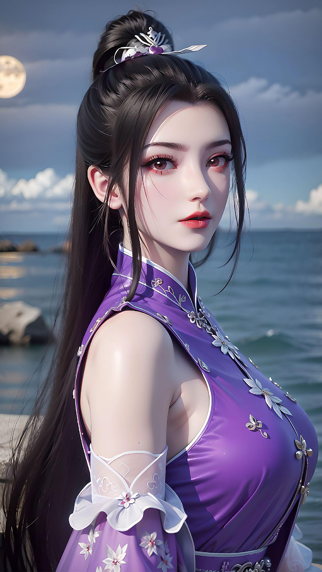 《仙逆》柳眉ai高清全屏手机壁纸:一位倾国倾城的美女