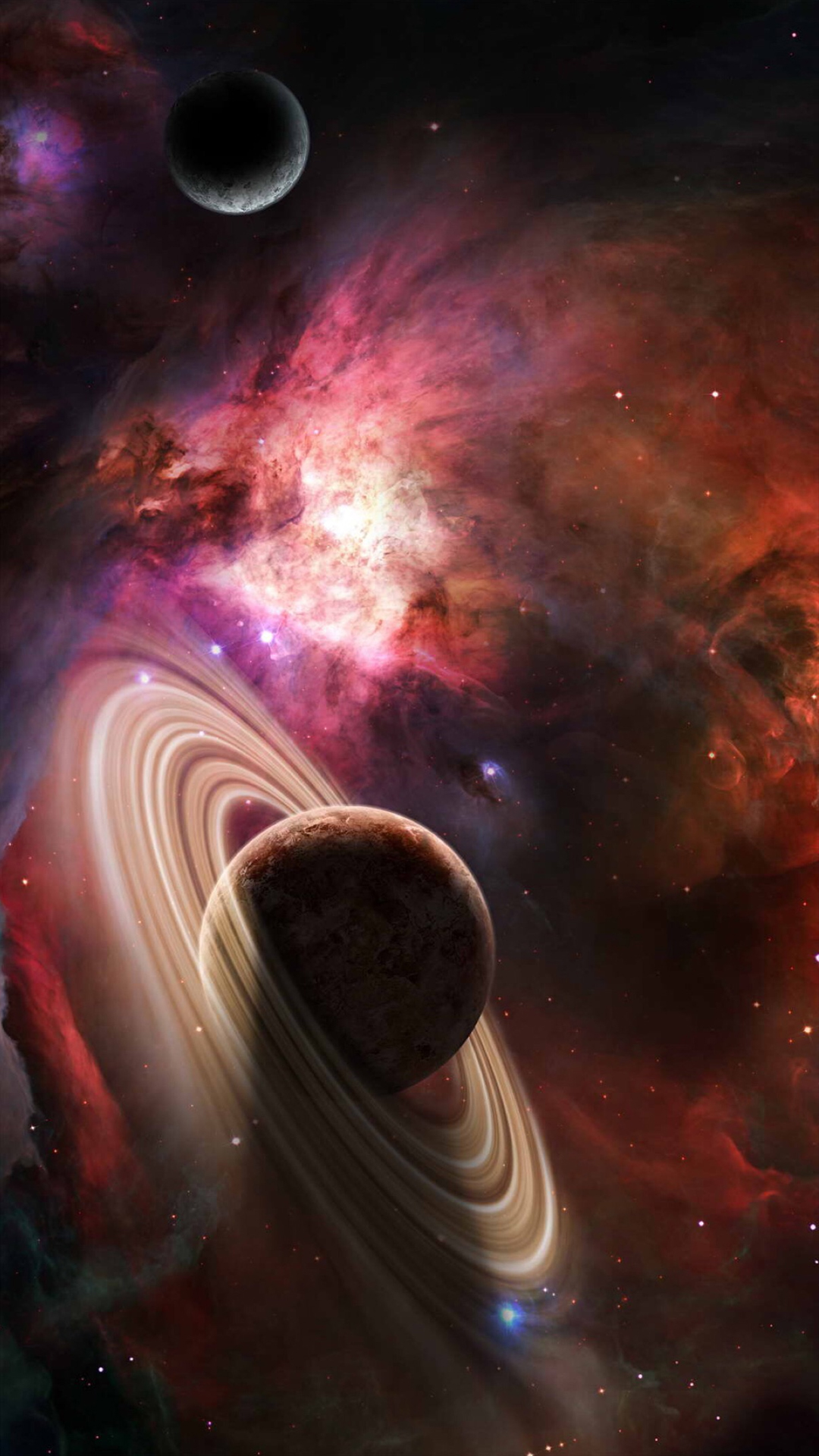 最美银河太阳系行星 可做手机壁纸