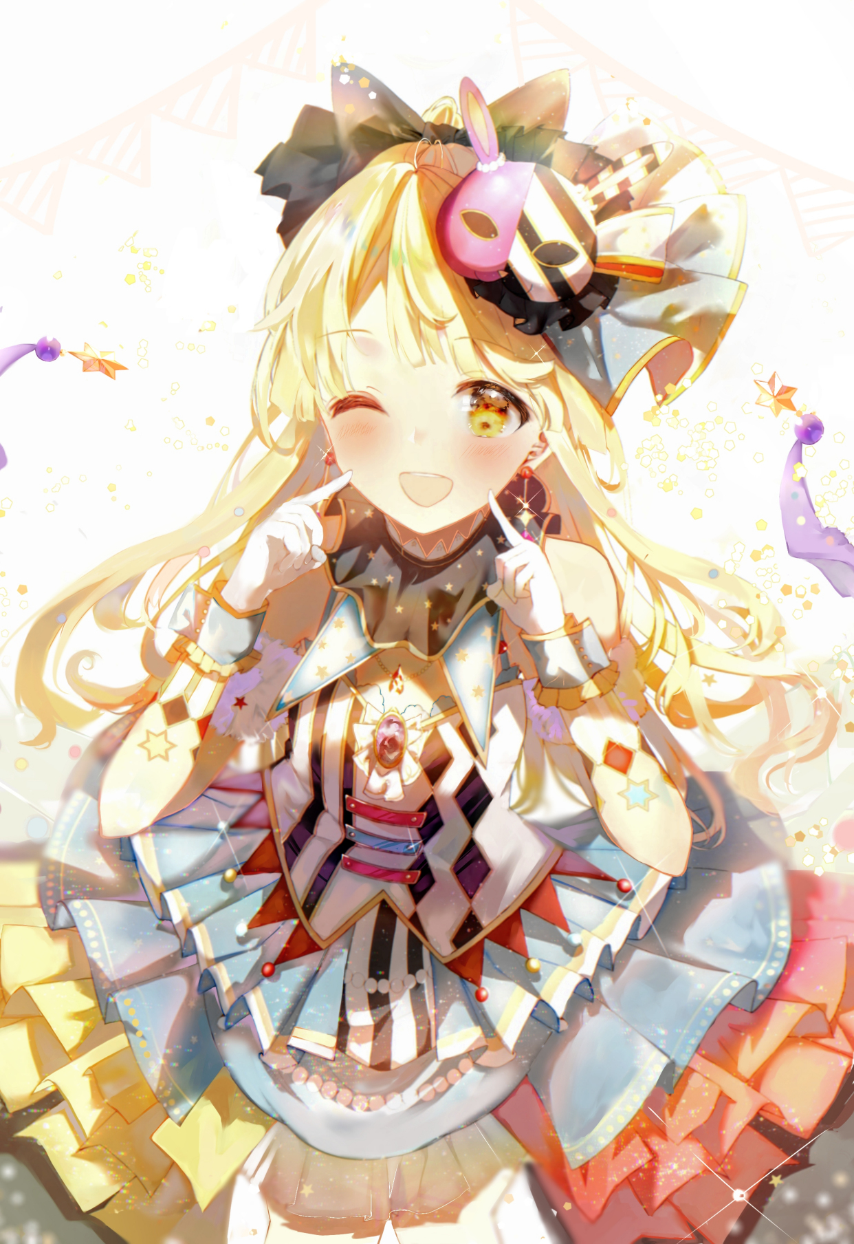 日漫《bang dream!》里这位可爱女主角"弦卷心"的高清插画壁纸