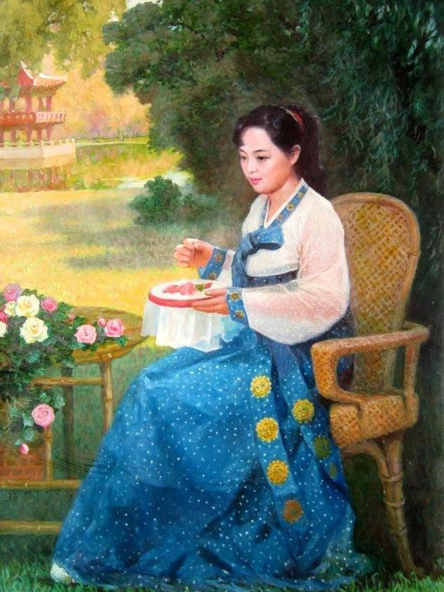 朝鲜画家李石男作品欣赏