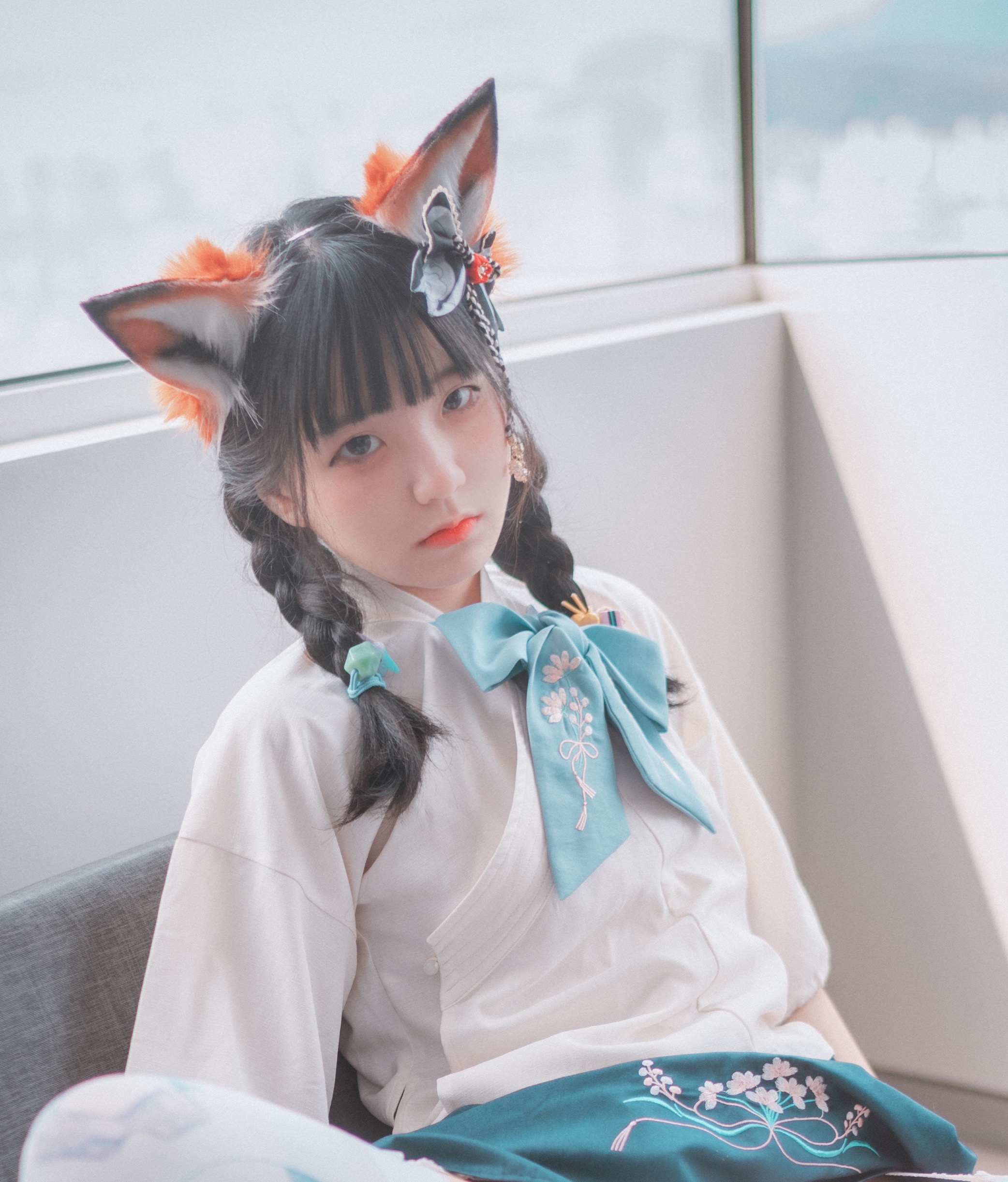 cosplay欣赏丨狐娘jk·kitune in hanfu丨jenny